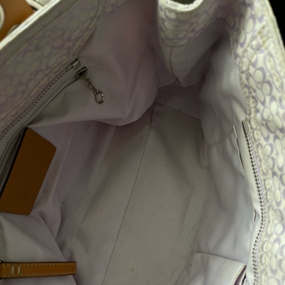 Coach Signature Satchel Bag – Classic Monogram with Leather Trim - Picture 5 of 8